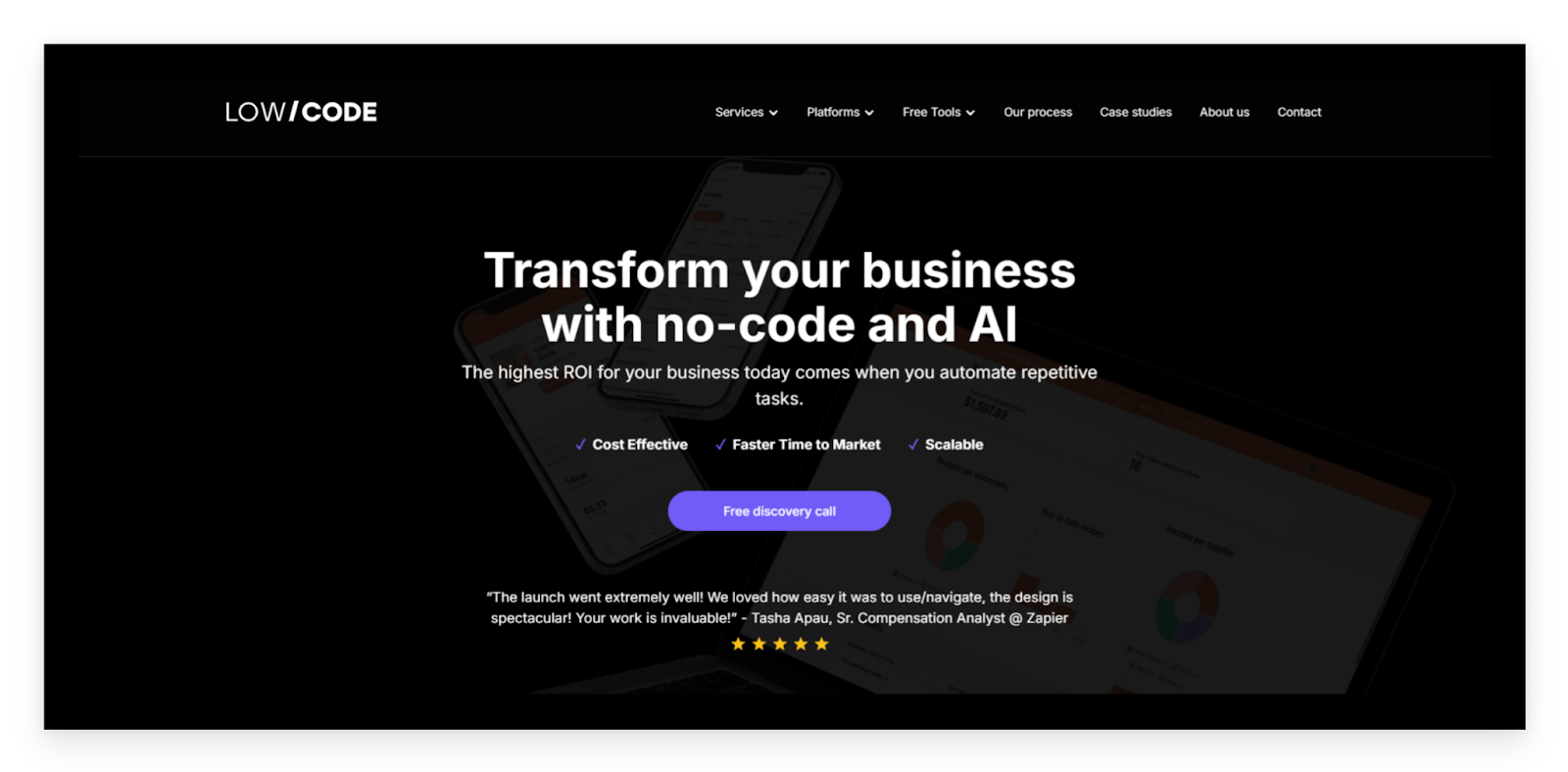 LowCode Agency: transform your business with no-code and AI