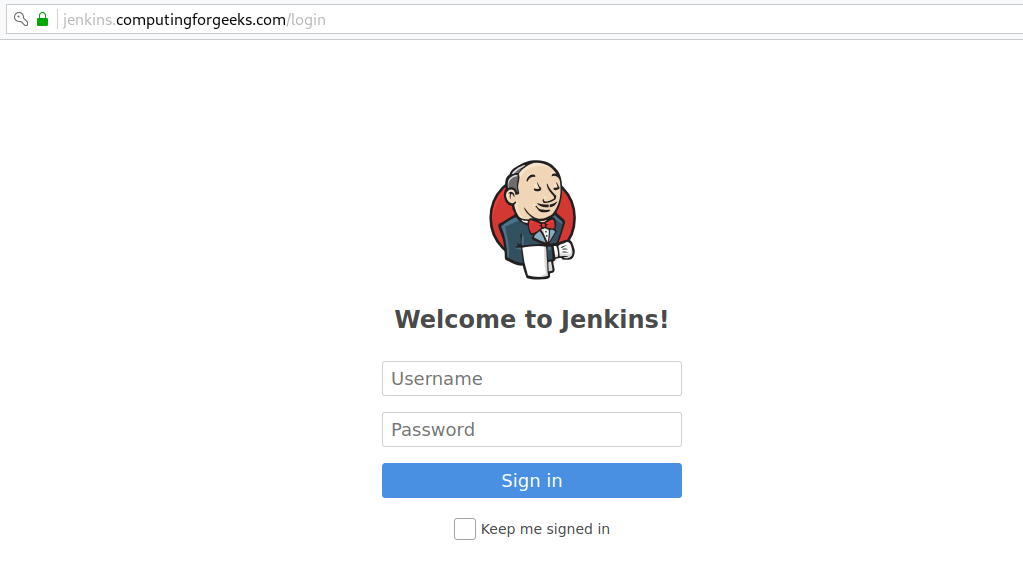 Configure Jenkins behind Nginx and Let's Encrypt SSL 1 Jenkins login https