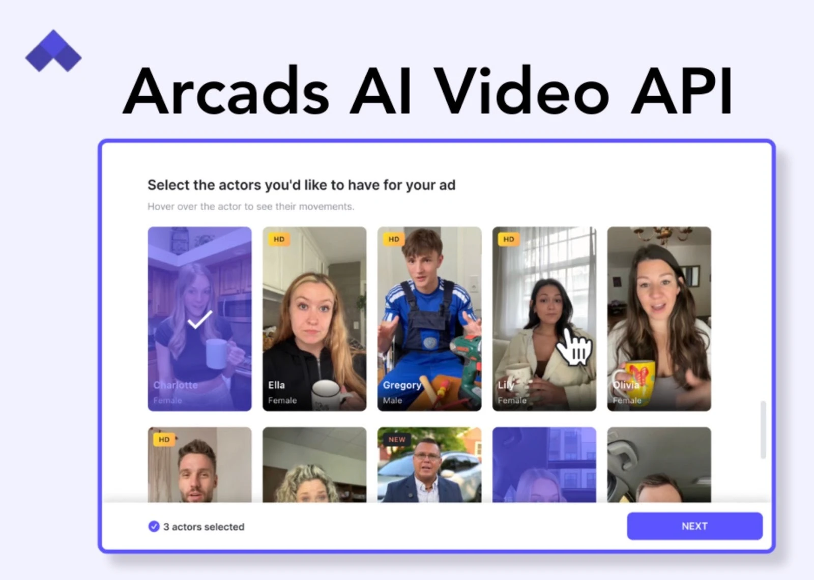 Arcade, an AI ad generation tool.