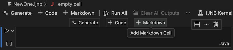 Add markdown cell