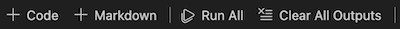 Run All toolbar