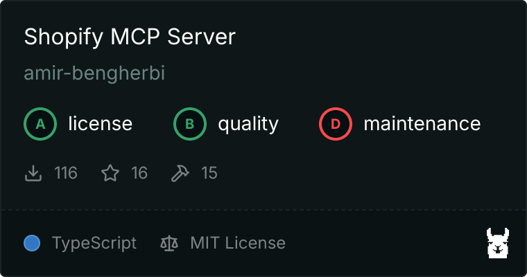 Shopify Server MCP server