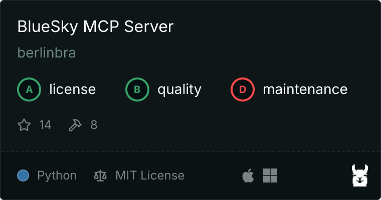 BlueSky Server MCP server