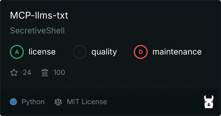 MCP-llms-txt MCP server