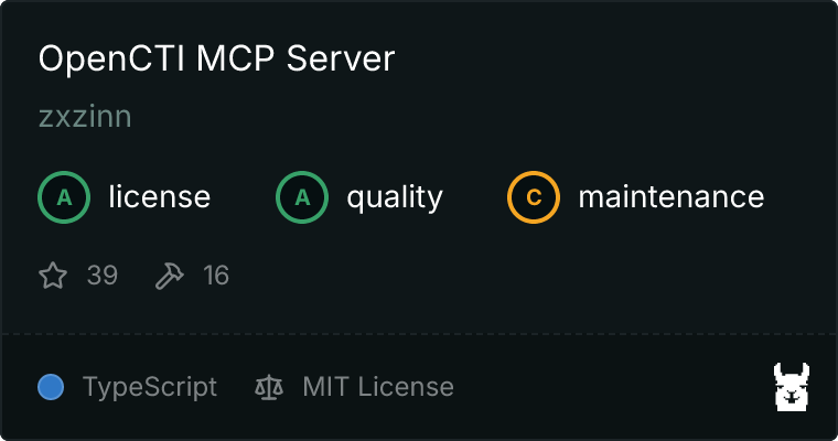 OpenCTI Server MCP server