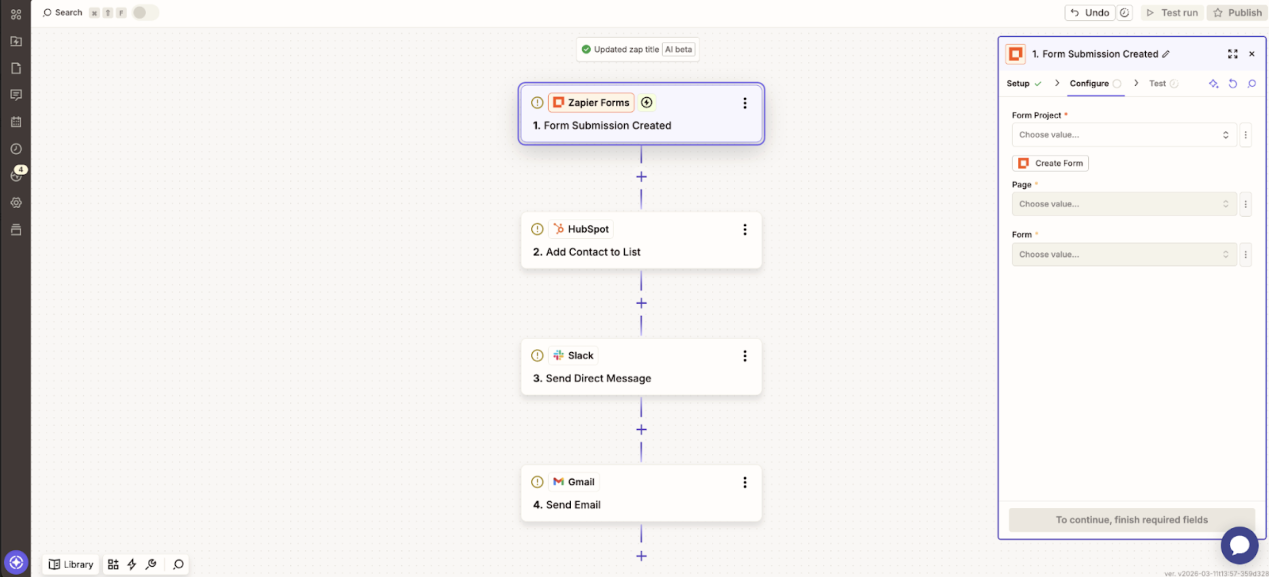 Zapier, our pick for the best small business software for automation.