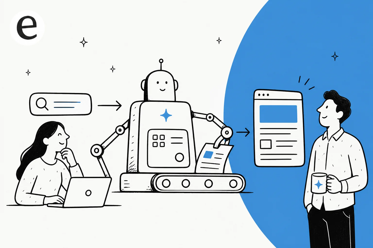 An AI blog content pipeline turning a single keyword into a finished, published blog post