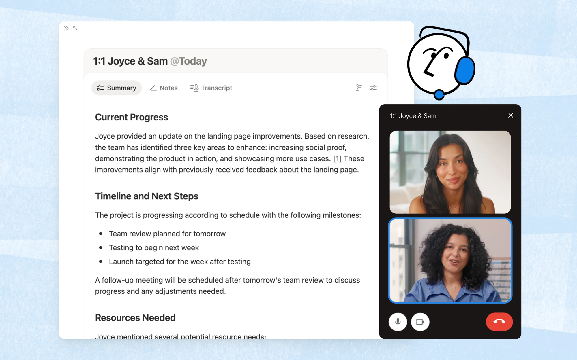 AI Meeting Notes – Perfect meeting memory | Notion
